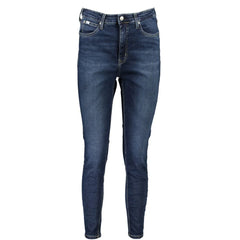 Calvin Klein Blue Cotton Women’s Skinny Ankle Jean - Jeans