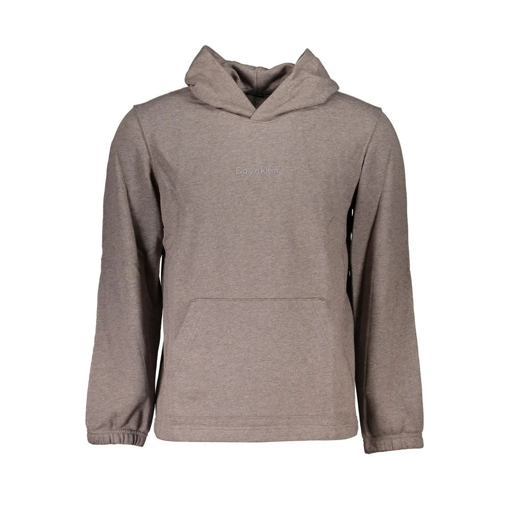 Calvin Klein Brown Cotton Men Sweater - Sweatshirts