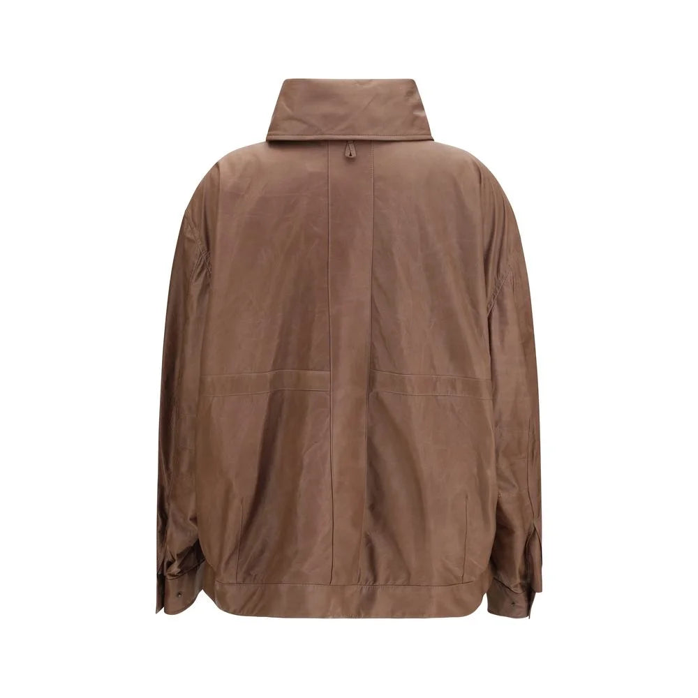 Chaqueta de cuero de lana Ovis Aries marrón Calvin Klein - IT38 | S