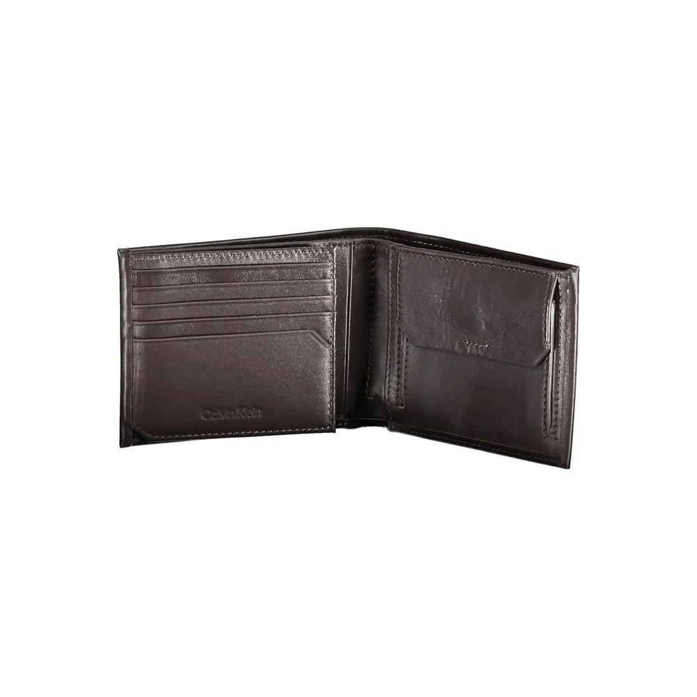 Calvin Klein Brown Leather Men Wallet