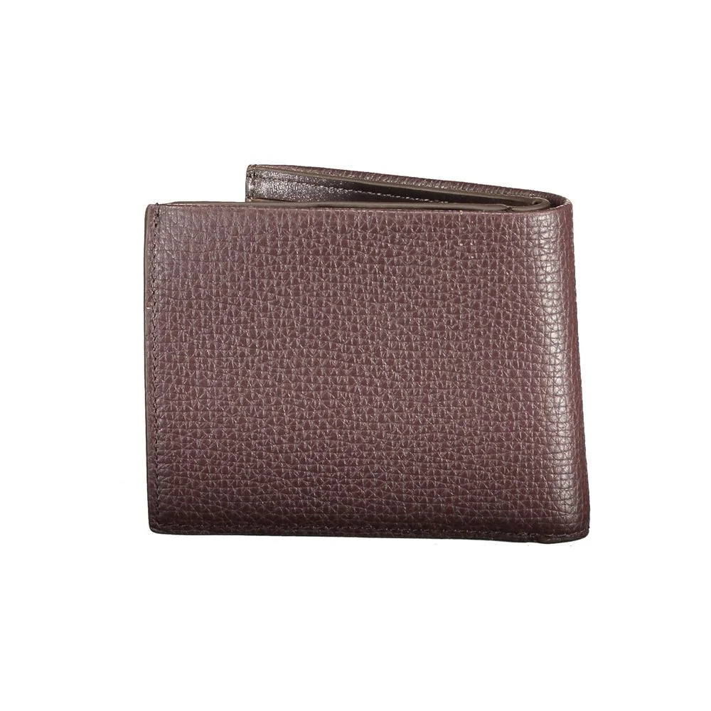Calvin Klein Brown Leather Wallet - Wallets
