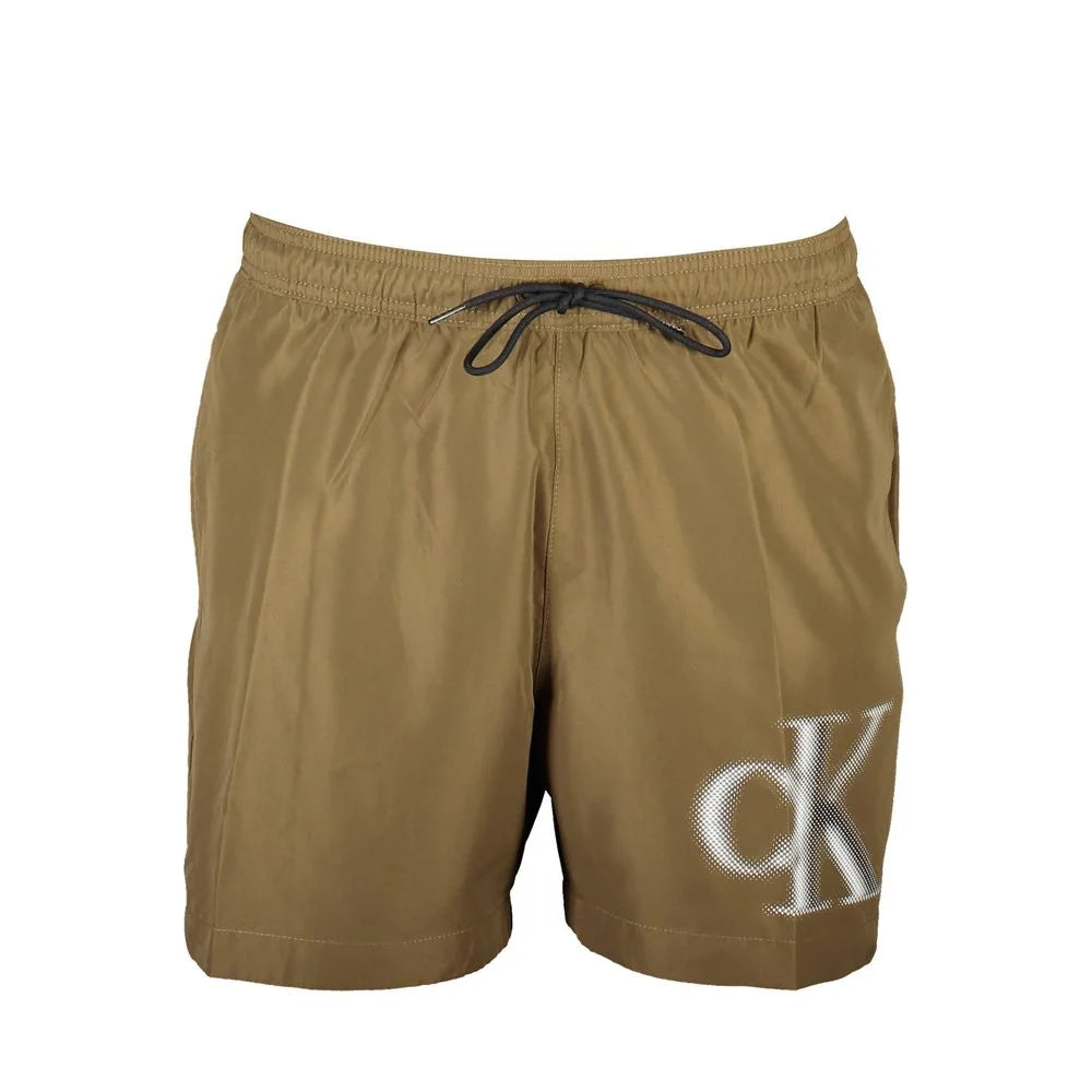 Calvin Klein Brown Polyester Swimwear - XL - Swim Boxers