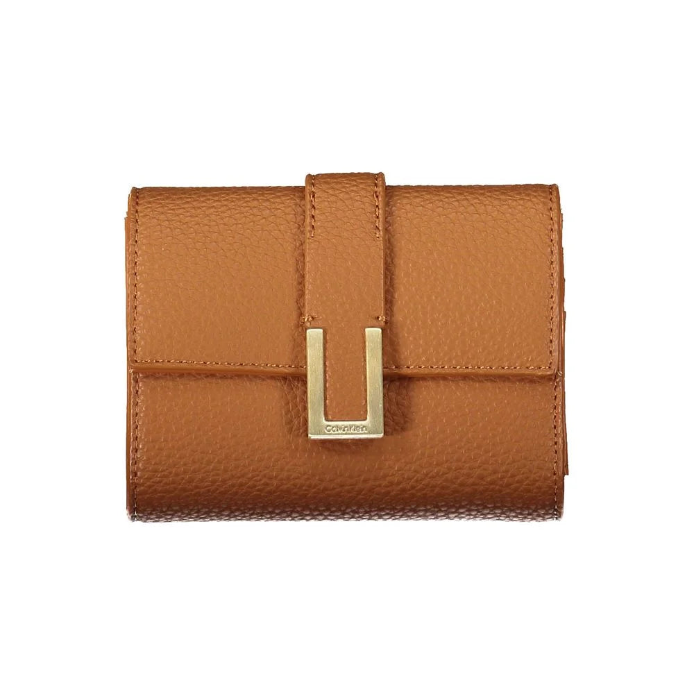 Calvin Klein Brown Polyester Women Wallet