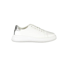 Calvin Klein Chic White Sneakers with Contrast Details - Sneakers