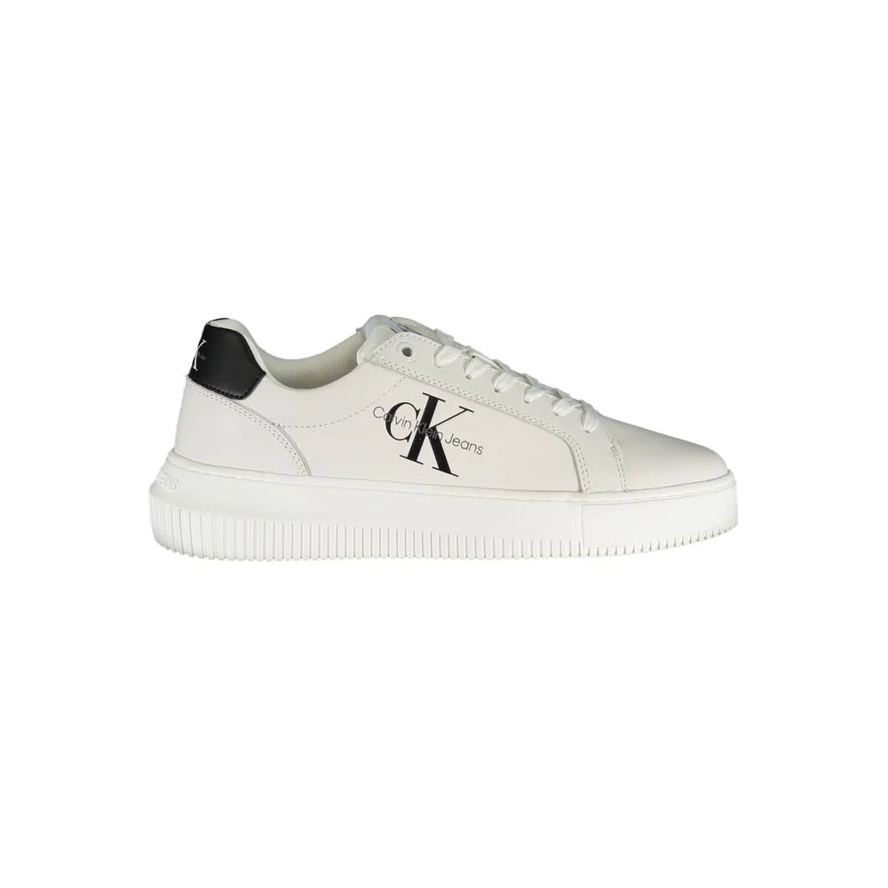 Calvin Klein Eco-Chic White Sneakers with Contrast Details - Sneakers