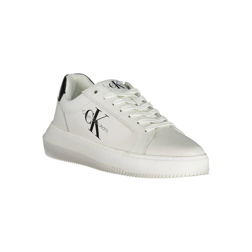 Calvin Klein Eco-Chic White Sneakers with Contrast Details - Sneakers