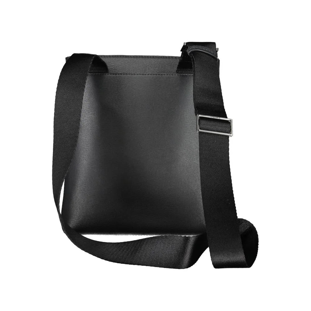 Calvin Klein Eco-Conscious Black Shoulder Bag with Logo - Cross Body Bags