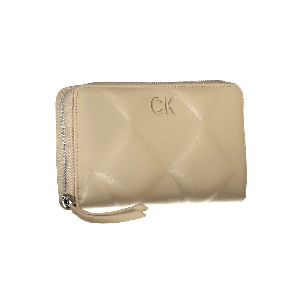 Calvin Klein Elegant Beige Multi-Compartment RFID Wallet - Wallets