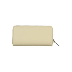 Calvin Klein Elegant Beige Zip Wallet with RFID Blocking - Wallets
