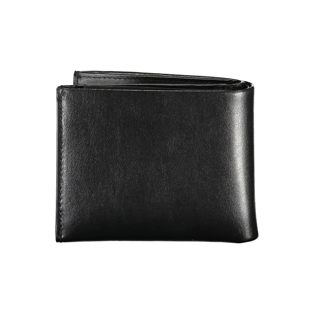 Calvin Klein Elegant Black Leather Dual-Compartment Wallet - Wallets