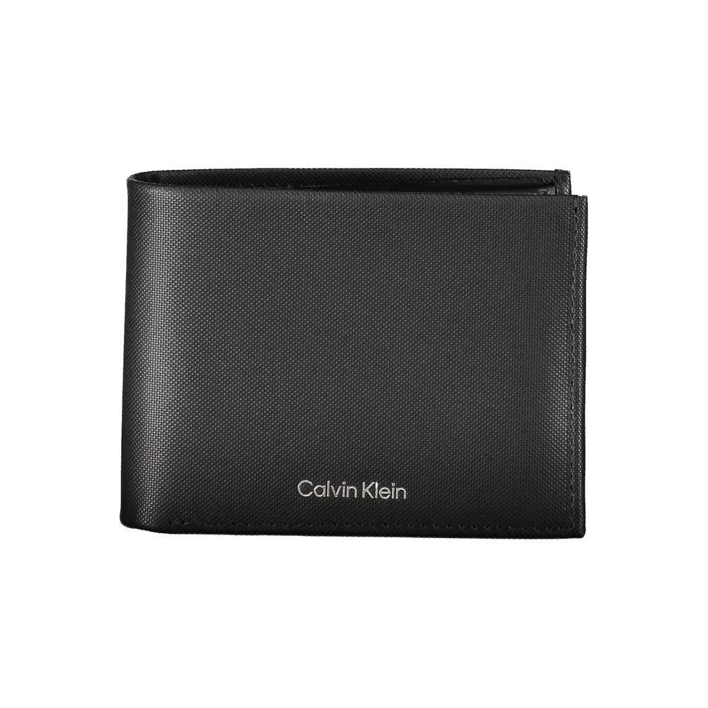 Calvin Klein Elegant Black Leather Wallet with RFID Blocking - Wallets