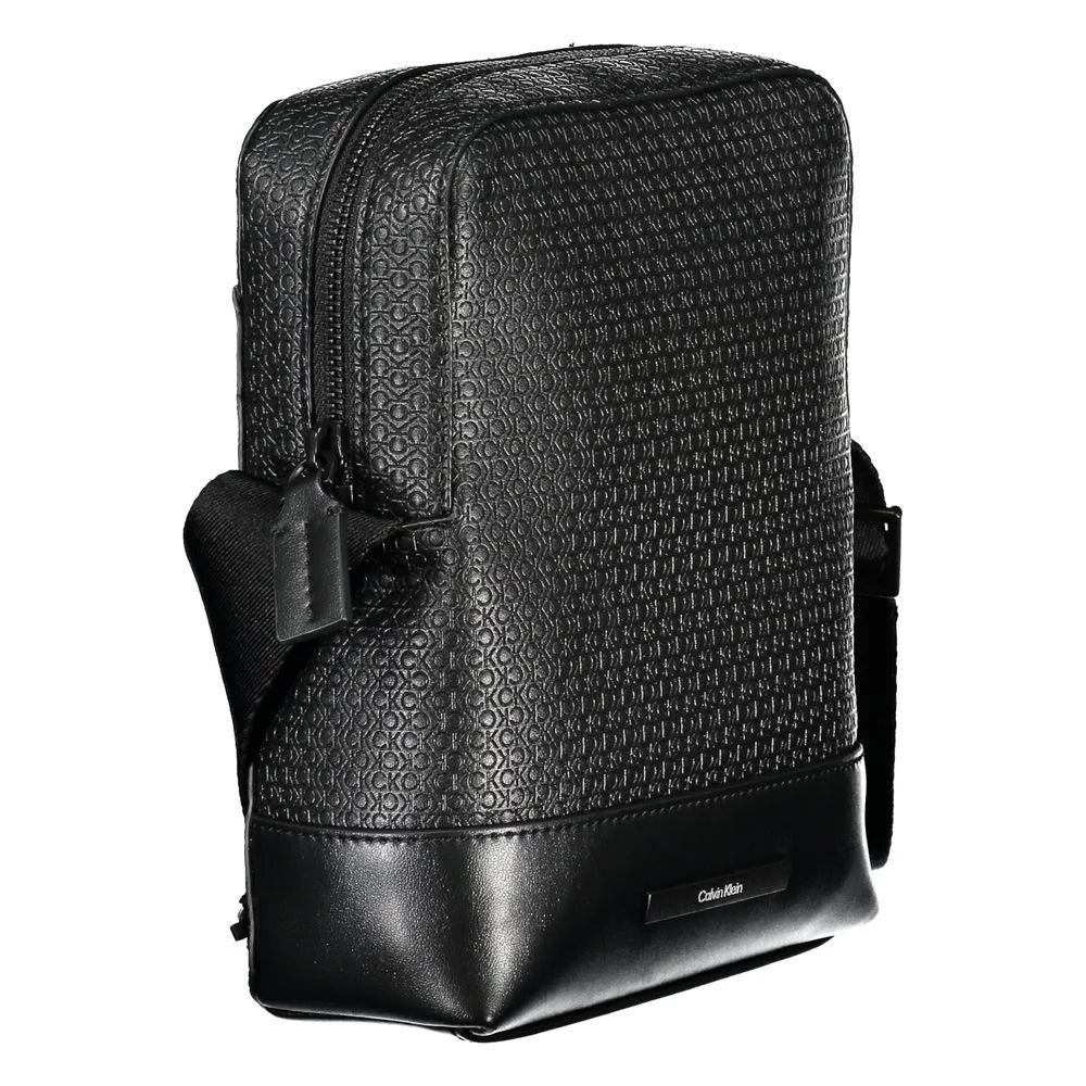 Calvin Klein Elegant Black Shoulder Bag with Contrasting Accents - Cross Body Bags