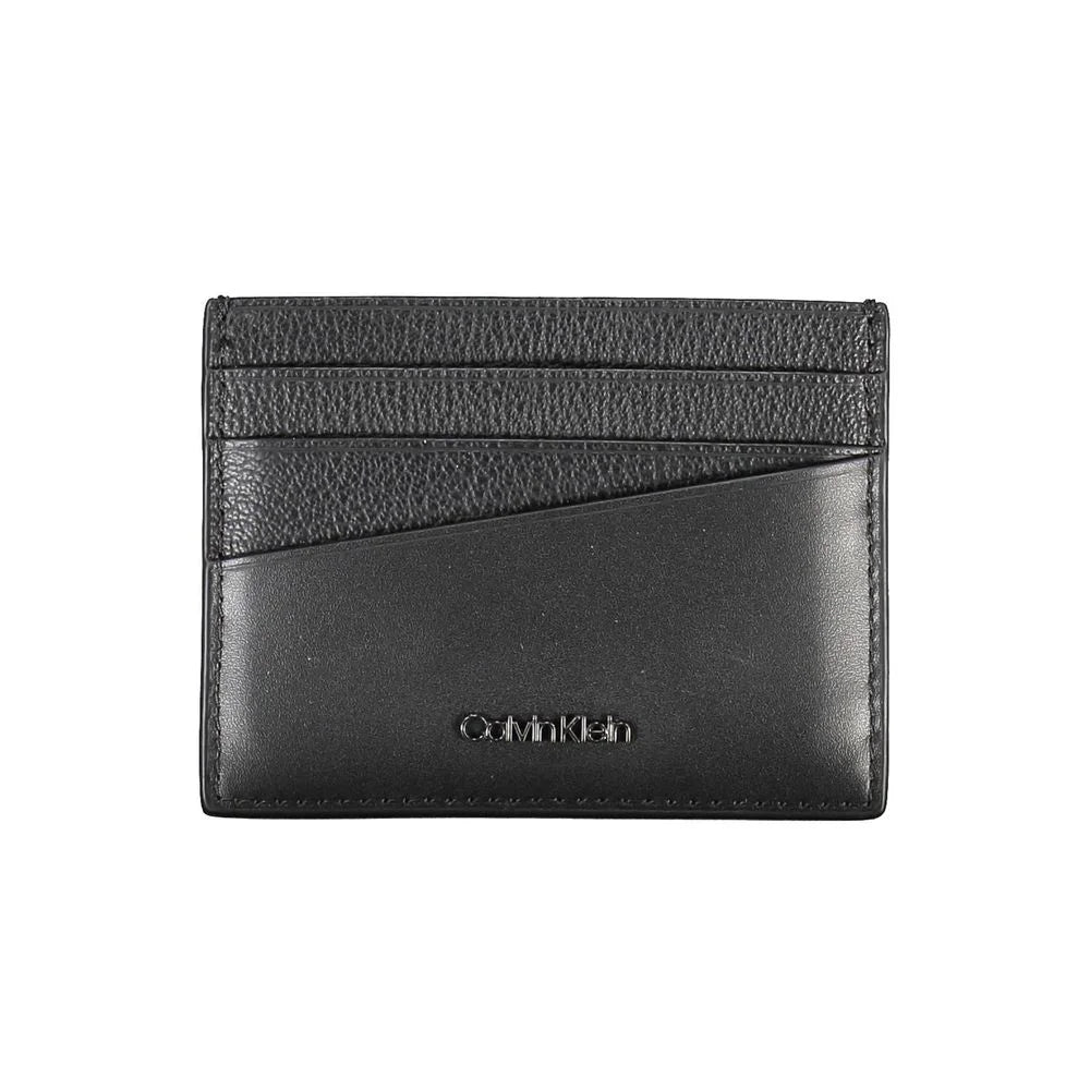 Calvin Klein Elegant Leather Card Holder in Timeless Black - Card Cases