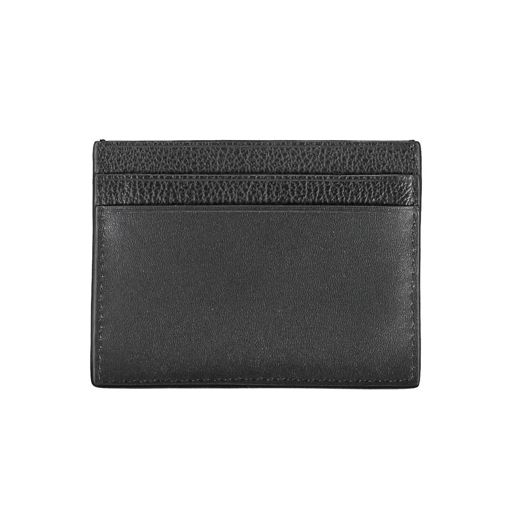 Calvin Klein Elegant Leather Card Holder in Timeless Black - Card Cases