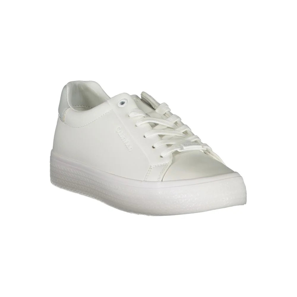 Calvin Klein Elegant White Sneakers with Contrast Detailing - Sneakers