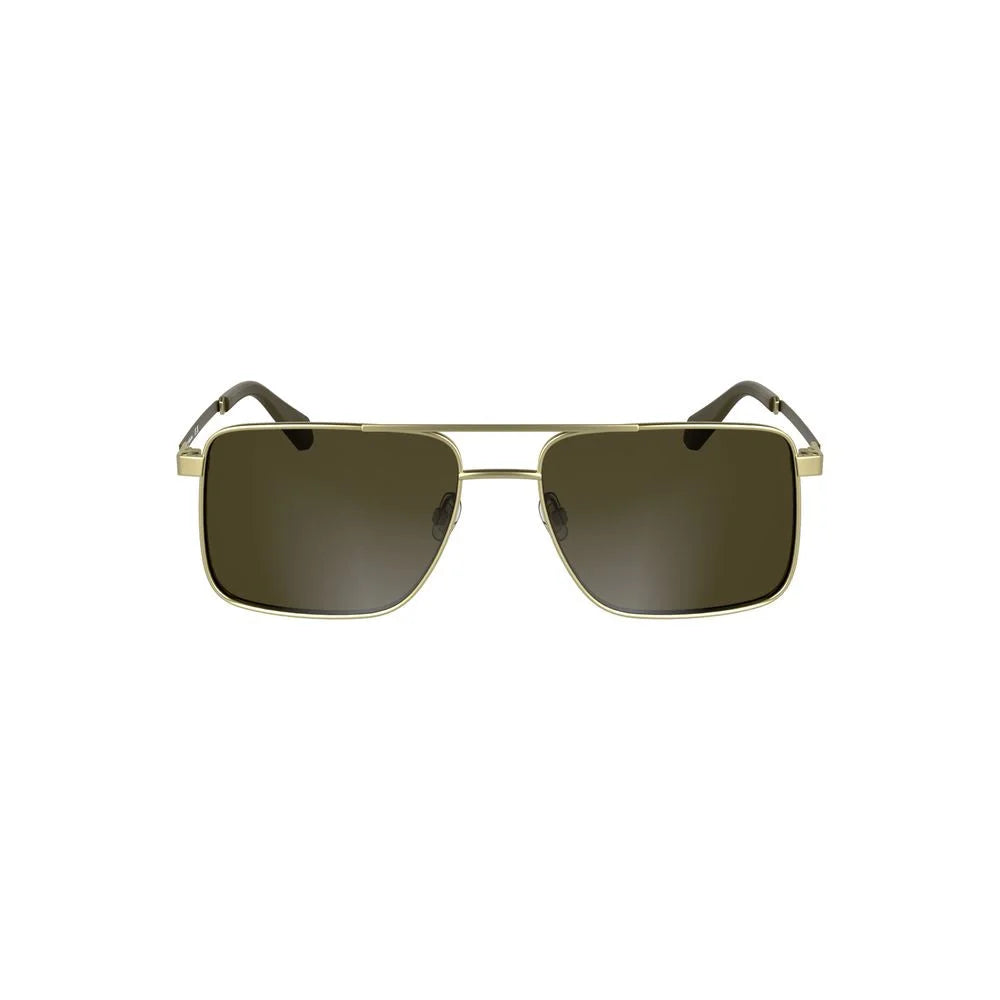 Calvin Klein Gold Metal Men Sunglass - Sunglasses