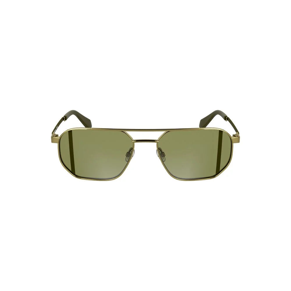 Calvin Klein Gold Metal Men Sunglass - Sunglasses