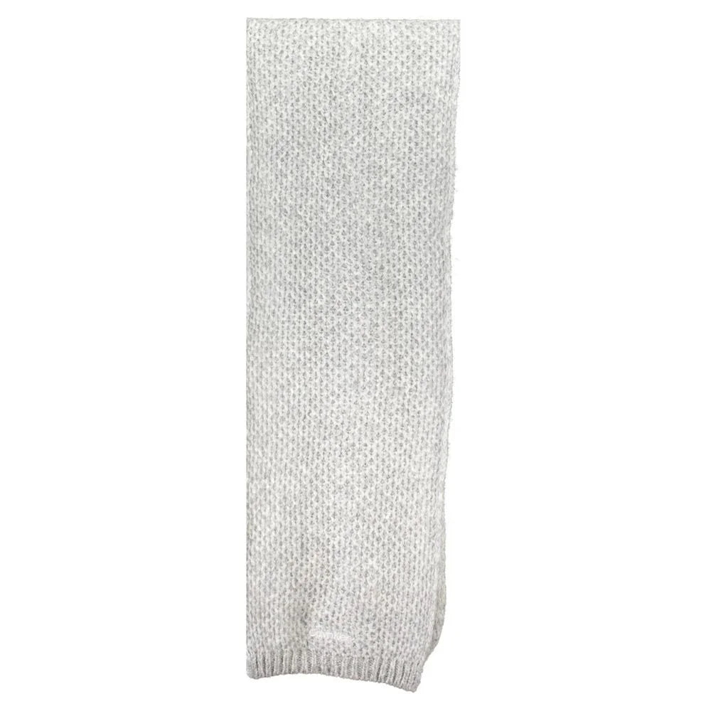 Calvin Klein Gray Alpaca Wool Scarf - Scarves & Shawls