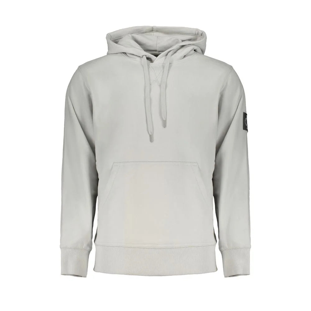 Calvin Klein Gray Cotton Men Sweater - Hoodies