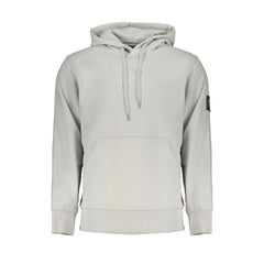 Calvin Klein Gray Cotton Men Sweater - Hoodies