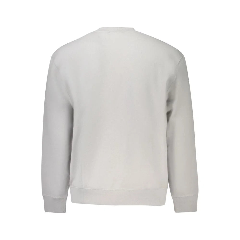 Calvin Klein Gray Cotton Men Sweater - Sweatshirts
