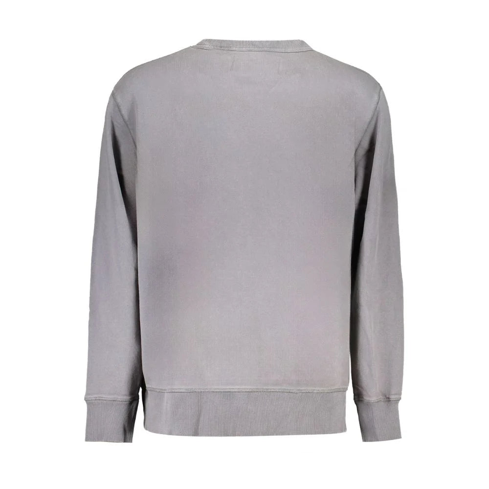 Calvin Klein Gray Cotton Men Sweater - Sweatshirts