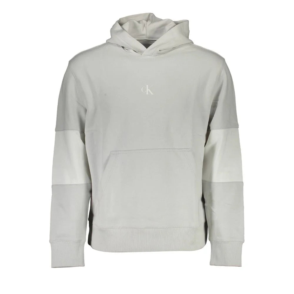 Calvin Klein Gray Cotton Men Sweater - XL - Hoodies