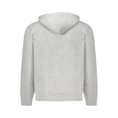 Calvin Klein Gray Cotton Mens Hooded Sweater - Hoodies