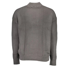 Calvin Klein Gray Cotton Sweater - XXL - Sweaters