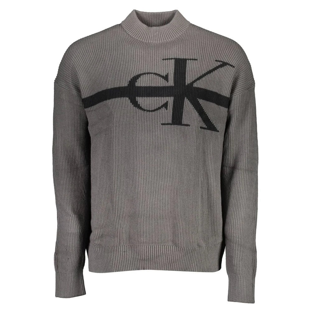 Calvin Klein Gray Cotton Sweater - XXL - Sweaters