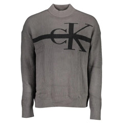 Calvin Klein Gray Cotton Sweater - XXL - Sweaters