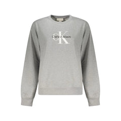 Calvin Klein Gray Cotton Women Sweater - Sweatshirts