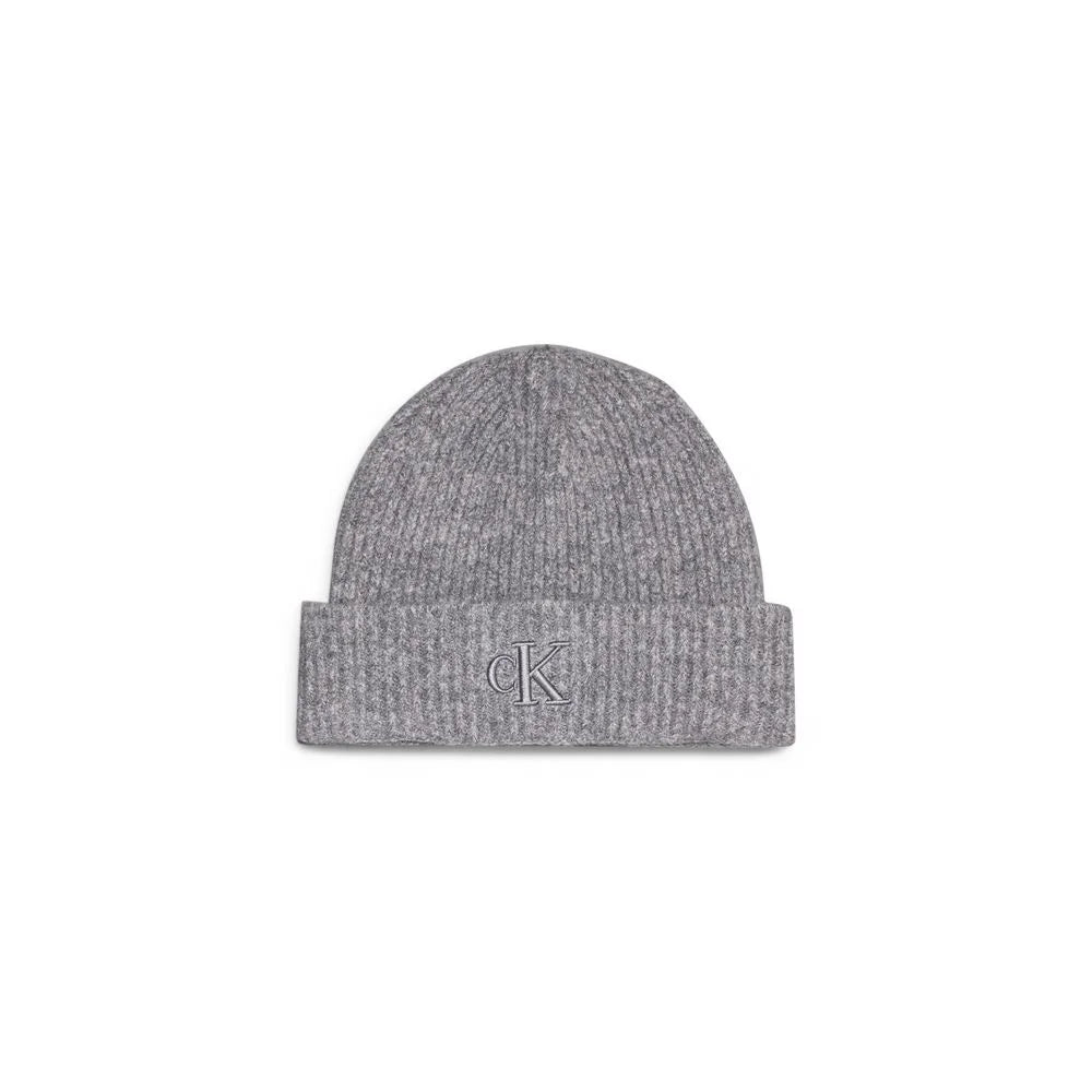 Calvin Klein Gray Marabou Caps Baseball Hat - UNI