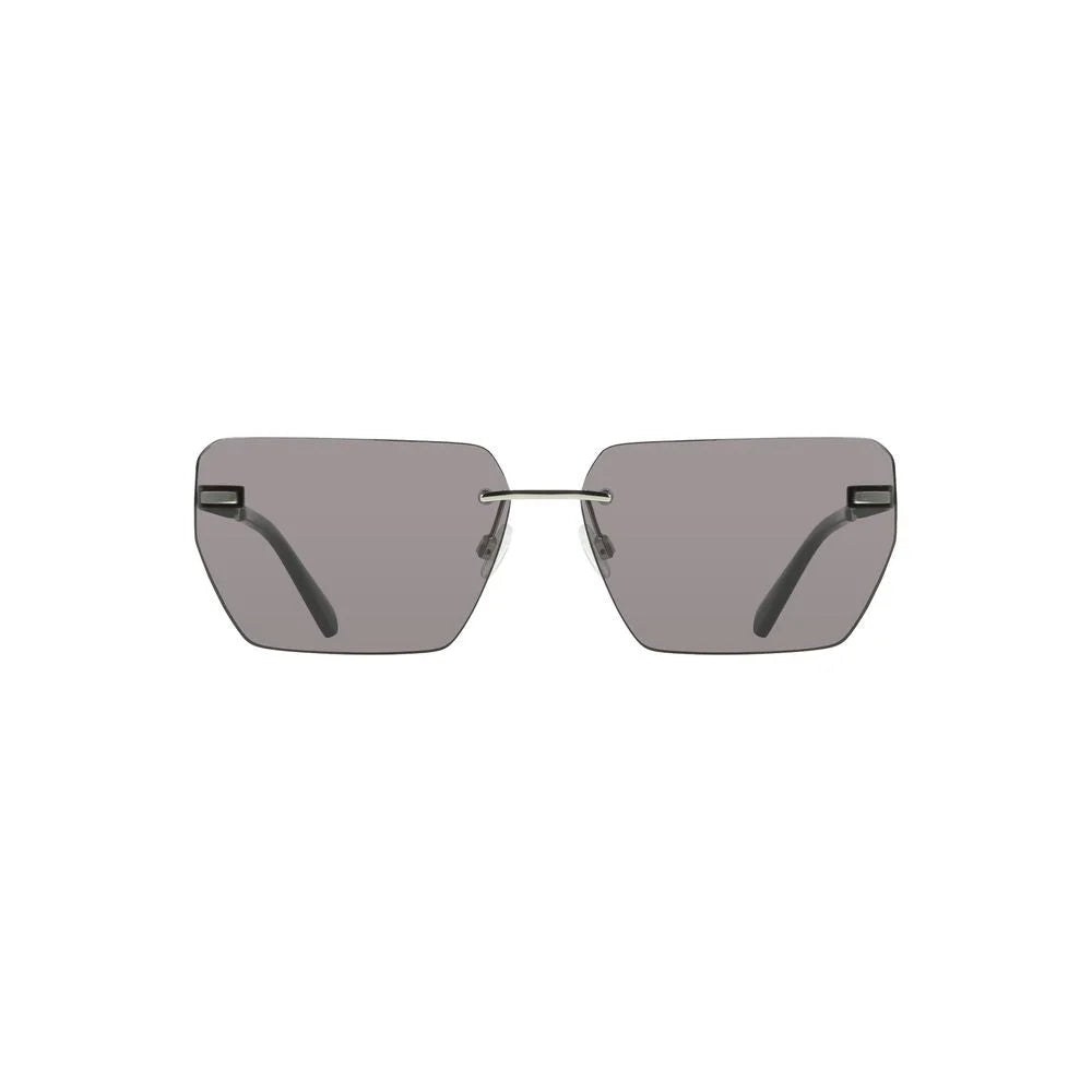 Calvin Klein Gray Metal Men Sunglasses - Sunglasses