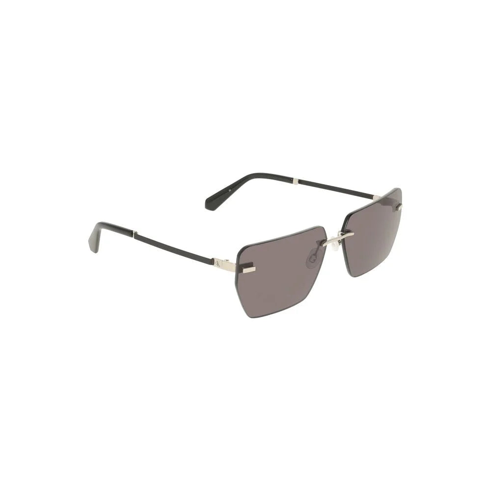 Calvin Klein Gray Metal Men Sunglasses - Sunglasses