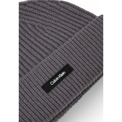 Calvin Klein Gray Organic Cotton Caps Baseball Hat - UNI