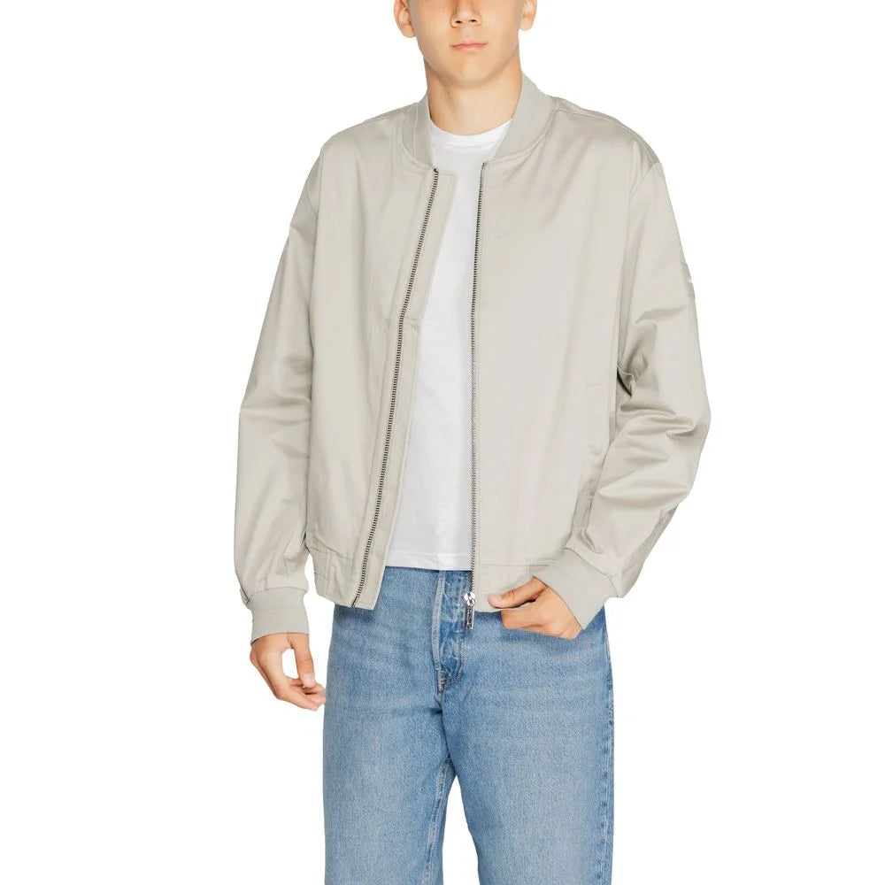 Calvin Klein Gray Organic Cotton Jackets & Coat