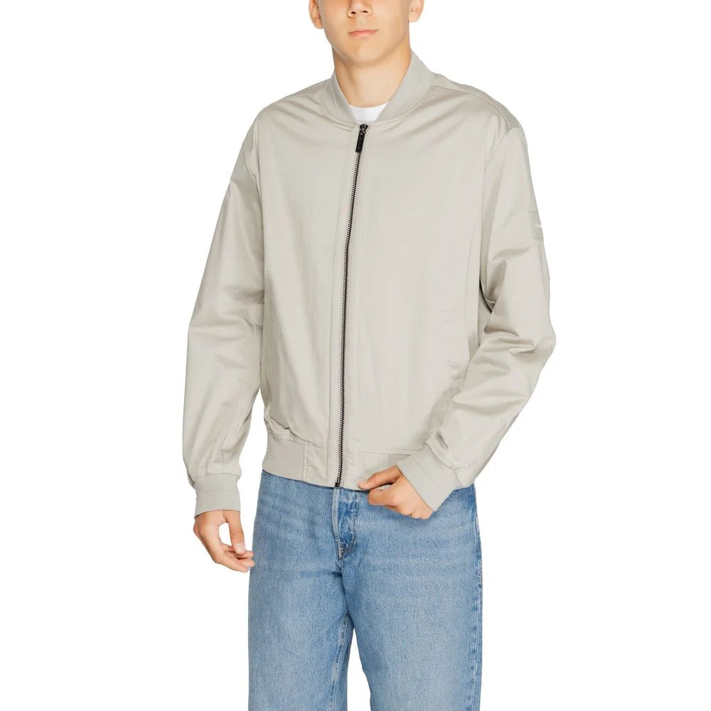 Calvin Klein Gray Organic Cotton Jackets & Coat