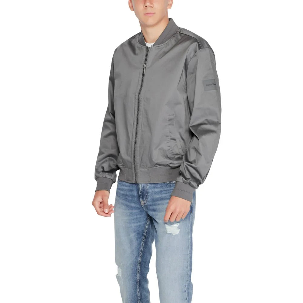 Calvin Klein Gray Organic Cotton Jackets & Coat - IT48 | L