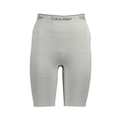 Calvin Klein Gray Polyester Pant - Shorts