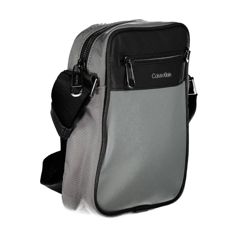 Calvin Klein Gray Polyester Shoulder Bag - Cross Body Bags