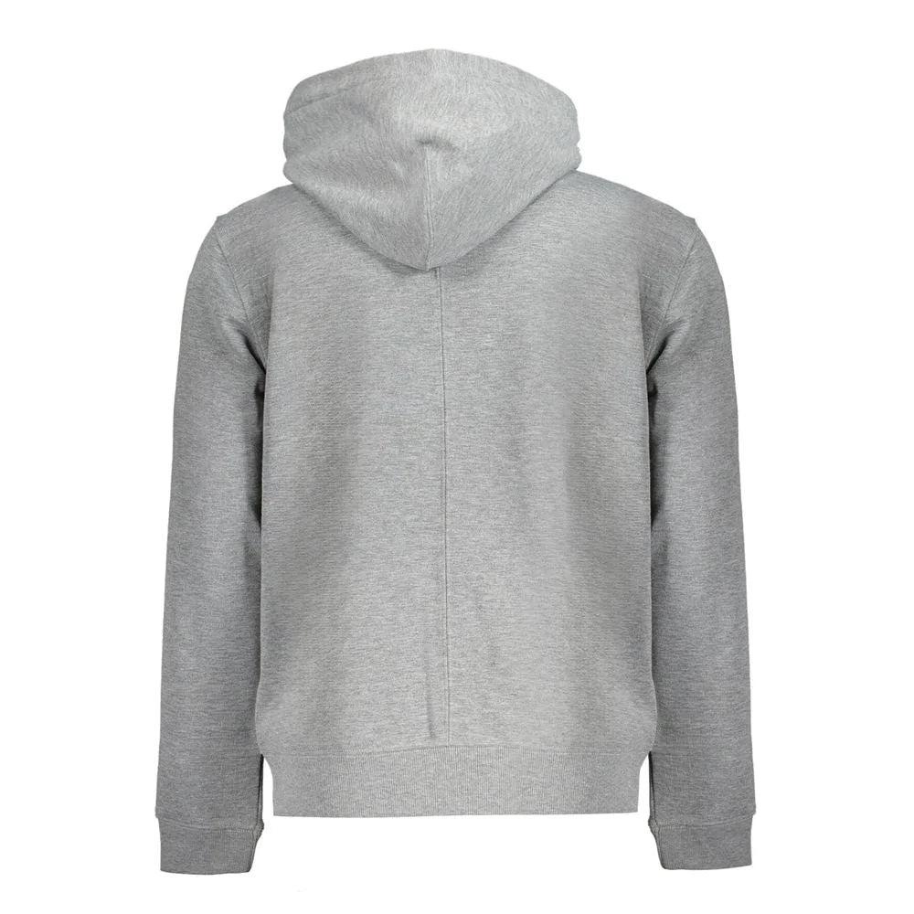 Calvin Klein Gray Recycled Polyester Men Hoodie - S