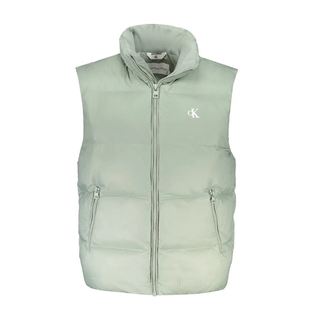 Calvin Klein Green Polyamide Men Jacket - S - Vests