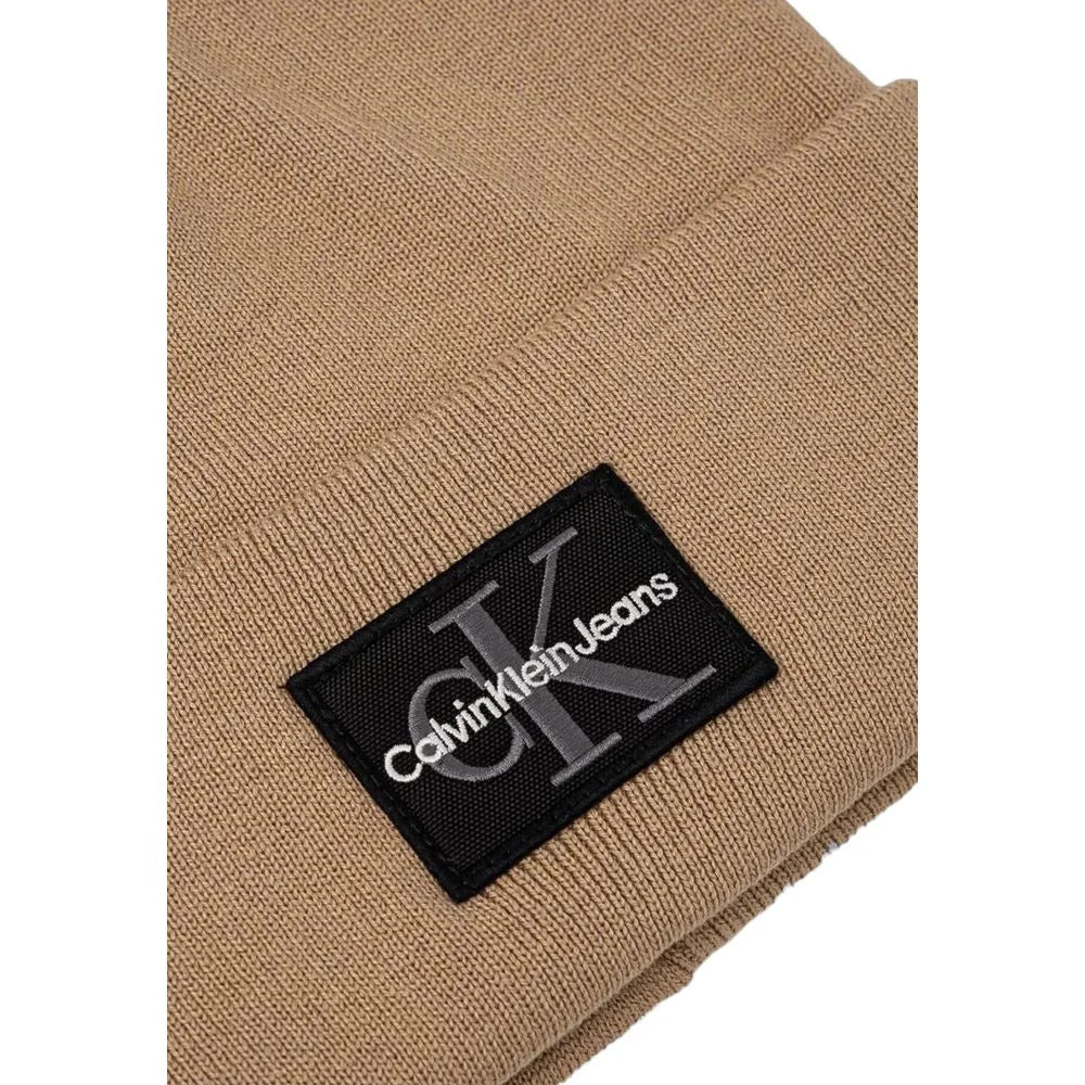 Calvin Klein Jeans Beige Cotton Caps Baseball Hat - UNI