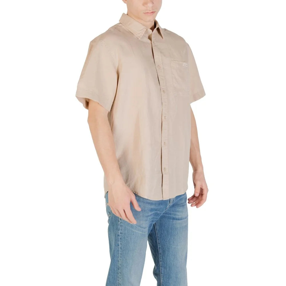Calvin Klein Jeans Beige Linen Shortsleeve - IT48 | L
