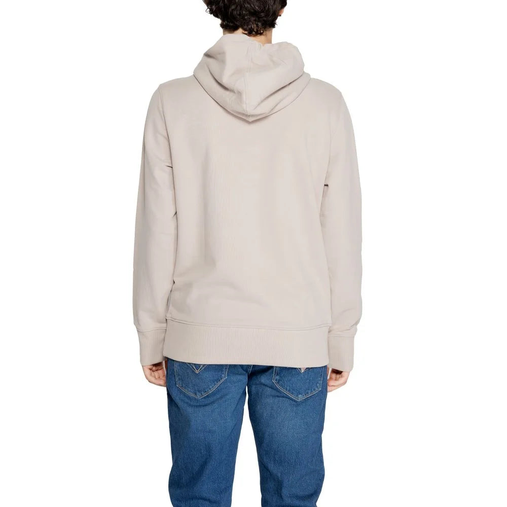 Calvin Klein Jeans Beige Recycled Cotton Hoody - IT54 | XXL