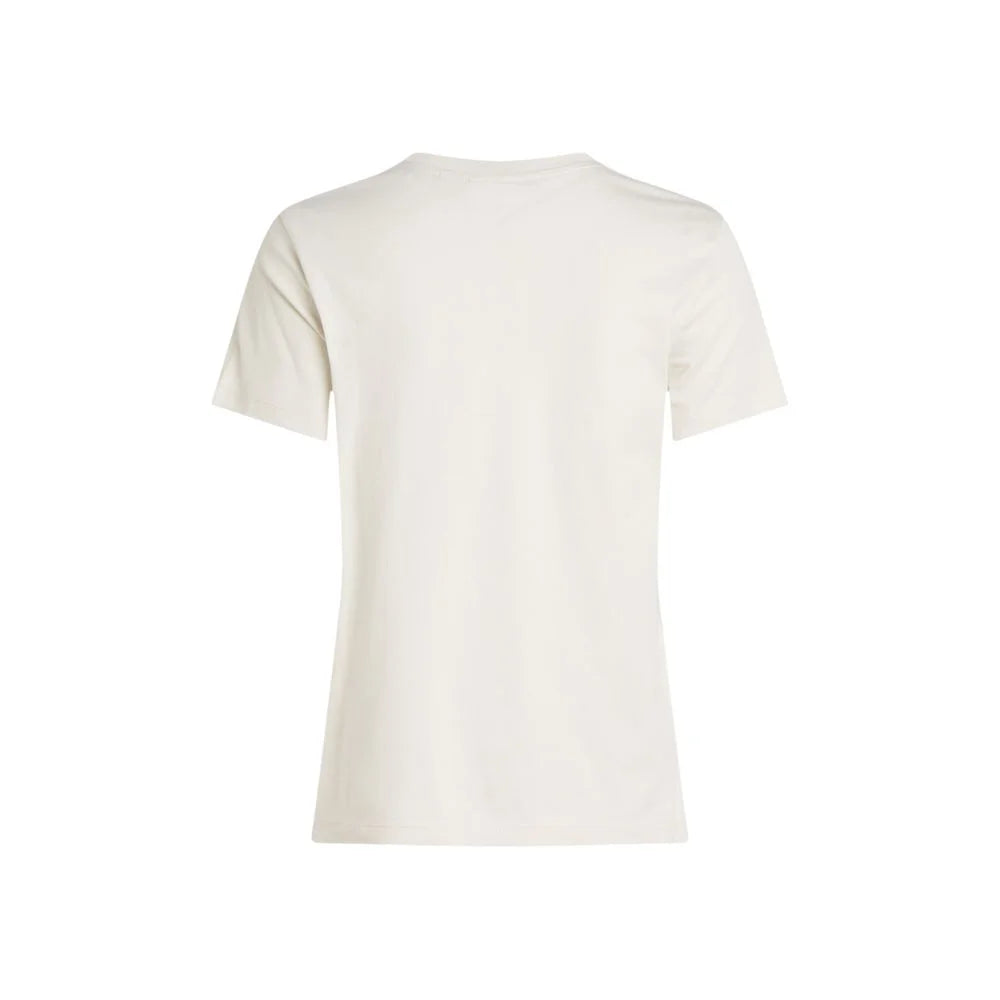 Calvin Klein Jeans Beige Recycled Cotton T-Shirt - IT38|XS