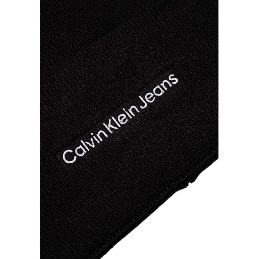 Calvin Klein Jeans Black Cotton Caps Baseball Hat - UNI