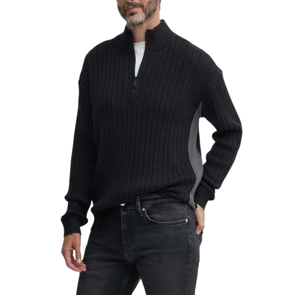 Calvin Klein Jeans Black Cotton Cardigan - IT52 | XL