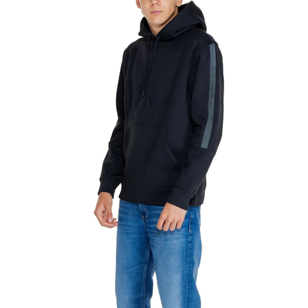 Calvin Klein Jeans Black Cotton Hoody - IT48 | L